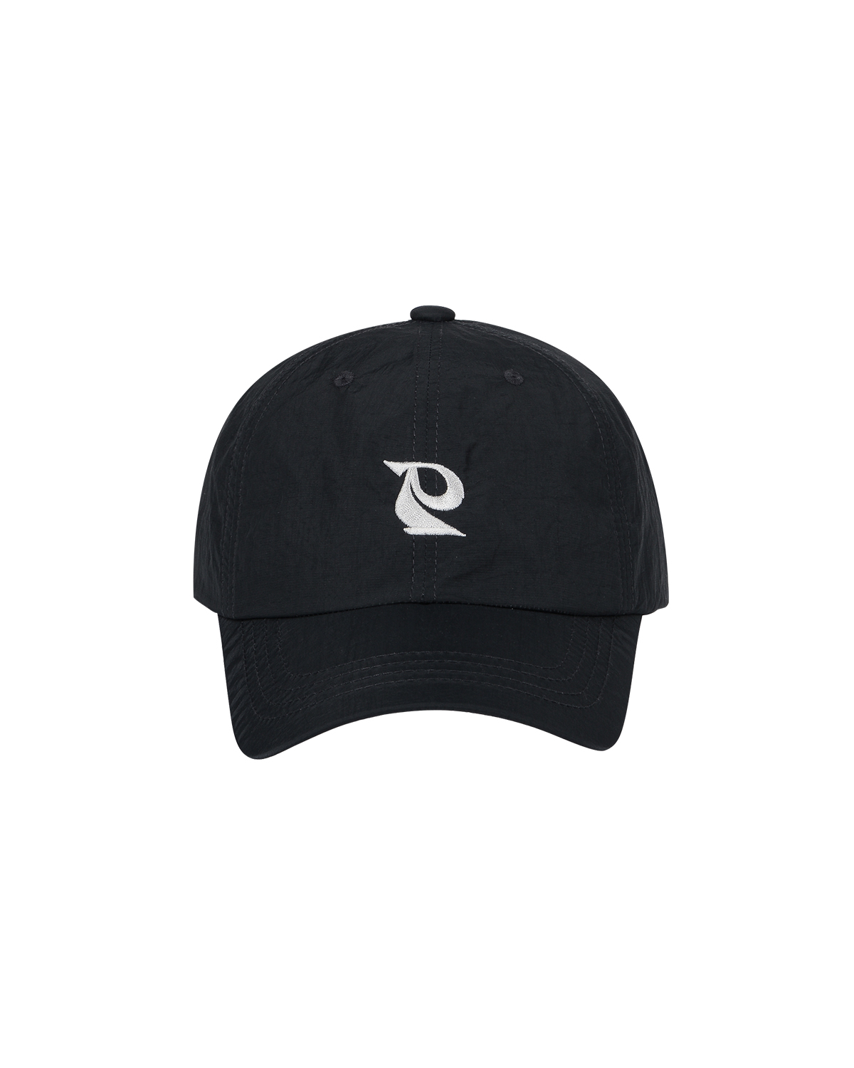 EMBLEM NYLON CAP, BLACK